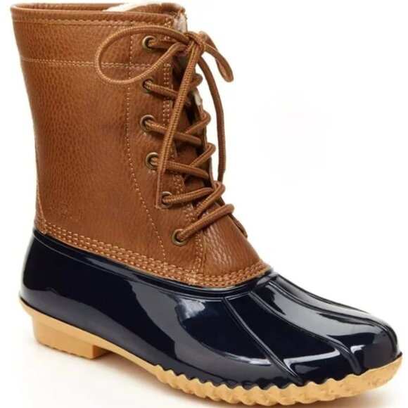 JBU Shoes - JBU MAPLEWOOD WATERPROOF BOOT NAVY/TAN 9M